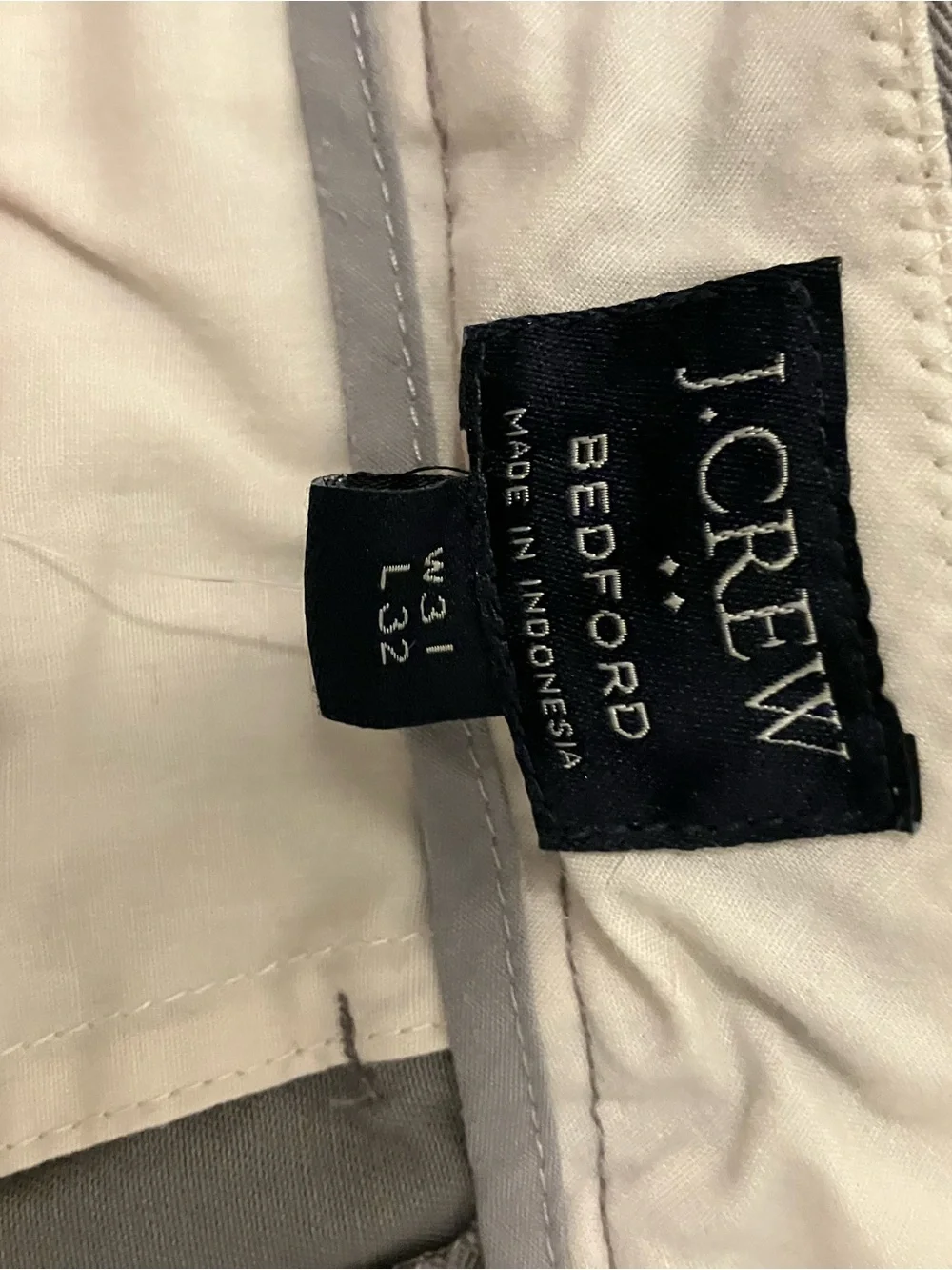 J. Crew Light Gray Bedford Chinos